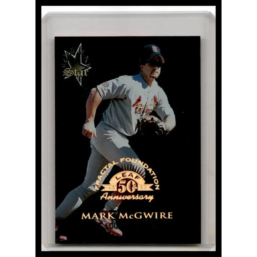 1998 Leaf #171 Mark McGwire Fractal Foundations NM-MT Baseball Card - Baseball Card Single