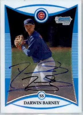 Darwin Barney - 2008 Bowman Chrome - #BCP197 - AUTO Prospects Baseball - Baseball Card Single