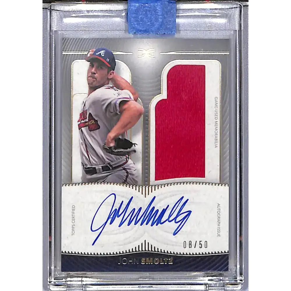 2021 Topps Definitive Collection #DARC-JS John Smoltz NM-MT MEM Auto 8/50 Atlanta Braves - Baseball Card Single