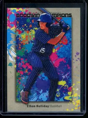 2024 Upper Deck Goodwin Champions Splash of Color Ethan Holliday Baseball Card