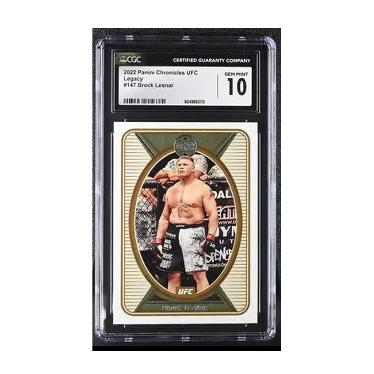 Wwe revolution brock lesnar trading card.