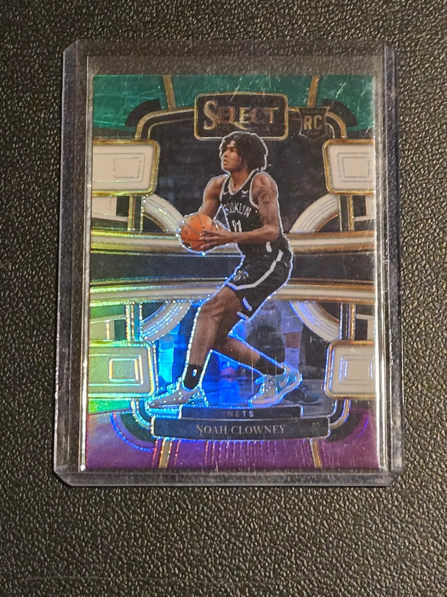 2023-24 Panini Select #73 Noah Clowney Green White Purple Prizms - Basketball Card Single