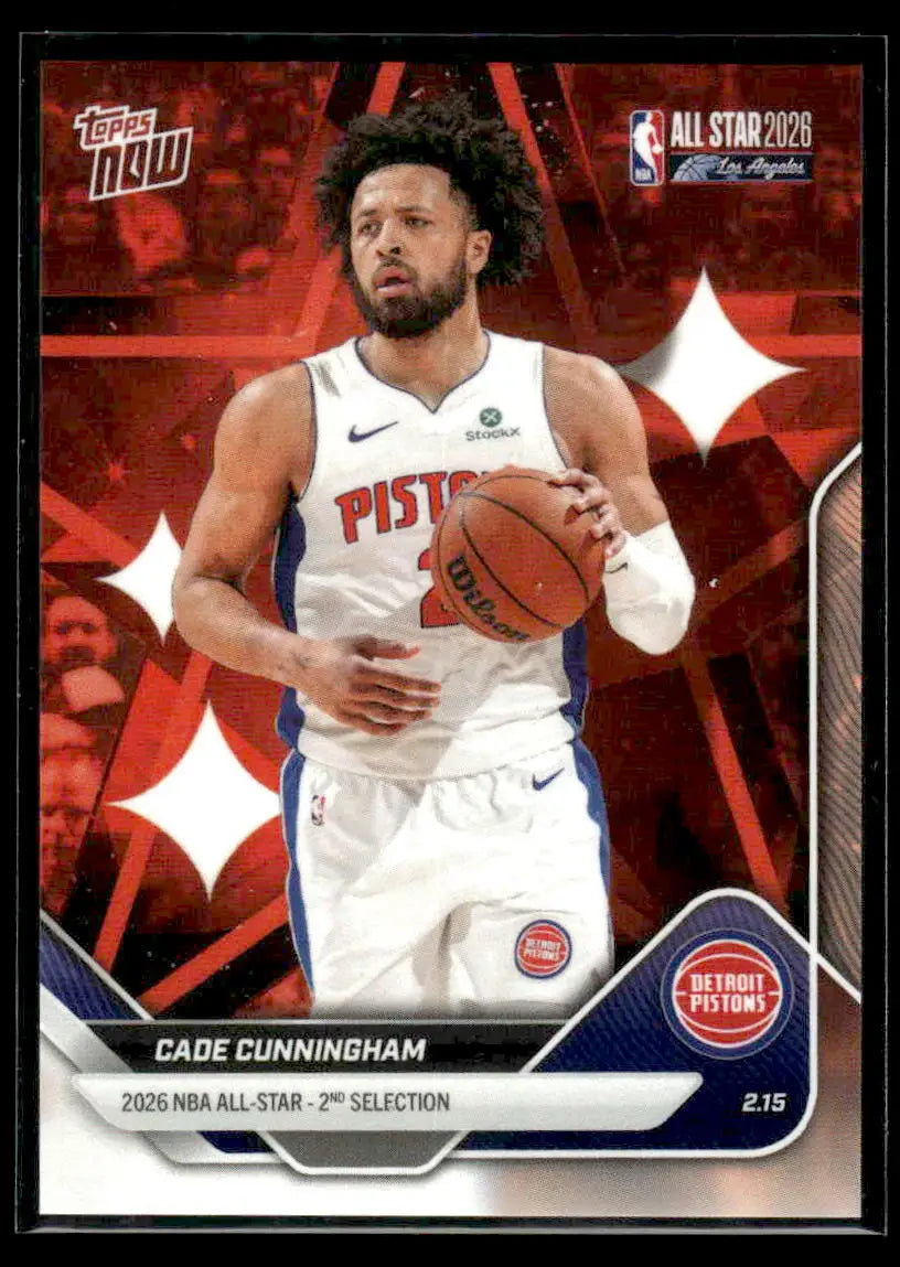 2026 Topps Now All-Star Game Cade Cunningham #AS12 PR 4967 Detroit Pistons - Basketball Card Single