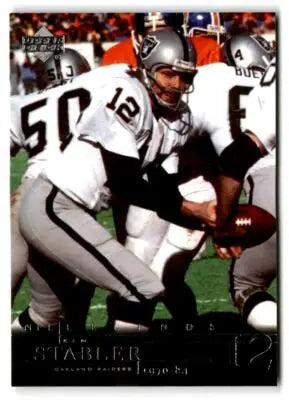 Ken Stabler football card from 2001 Upper Deck Legends series