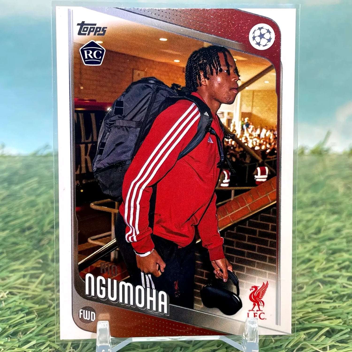 Rio Ngumoha 2025-26 Topps UEFA UCC #191 Short Print SP Image Variation Rookie RC - Soccer Card Single
