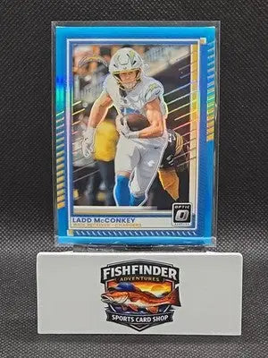 2025 Panini Donruss Optic - Ladd McConkey #26 Neon Blue Prizm /399 - Football Card Single