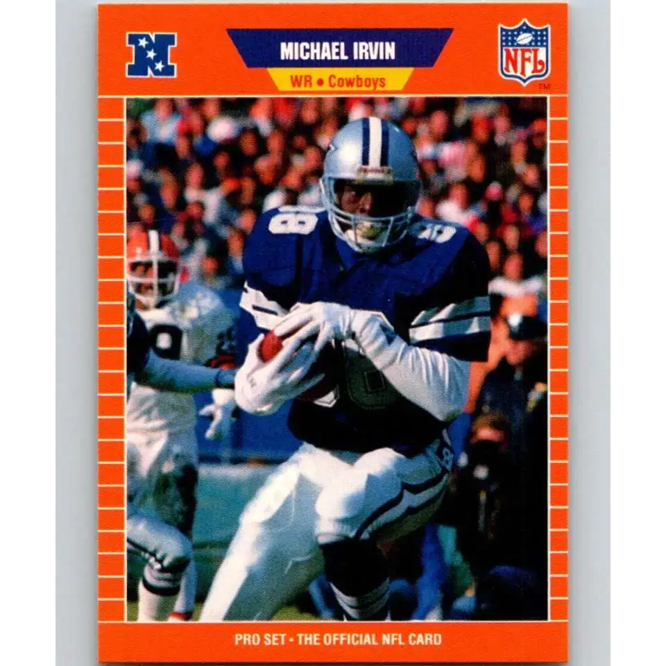 1989 Pro Set #89 Michael Irvin NM-MT RC Rookie Dallas Cowboys Football Card - Football Card Single