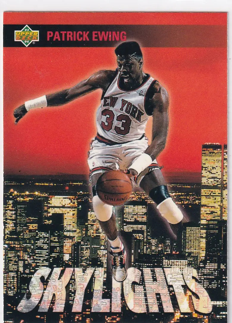 1993 UPPER DECK #471 PATRICK EWING SKYLIGHTS- NEW YORK KNICKS - Basketball Card Single
