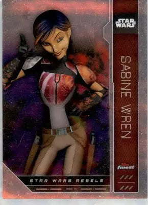 Sabine Wren - 2023 Topps Finest Star Wars - #FN-5 - Non_sport - Star Wars Card Single