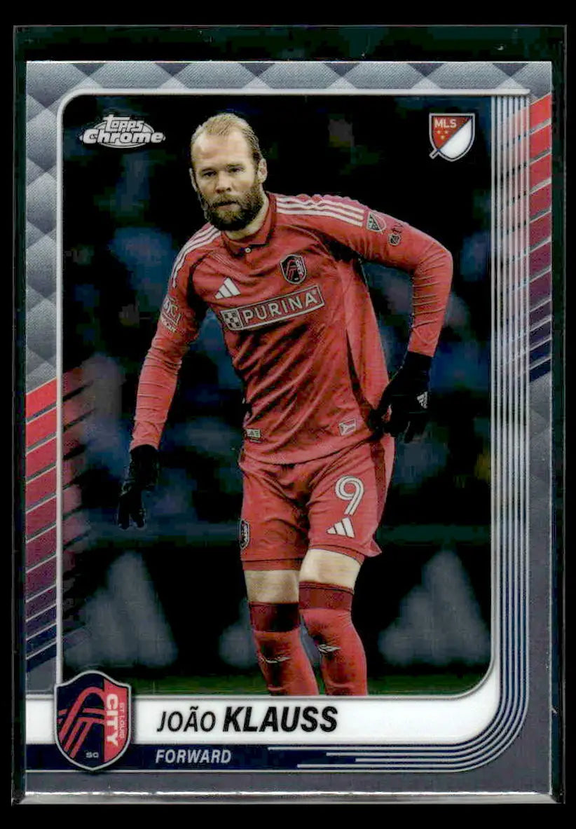 2025 Topps Chrome MLS João Klauss #132 St. Louis City SC - Soccer Card Single