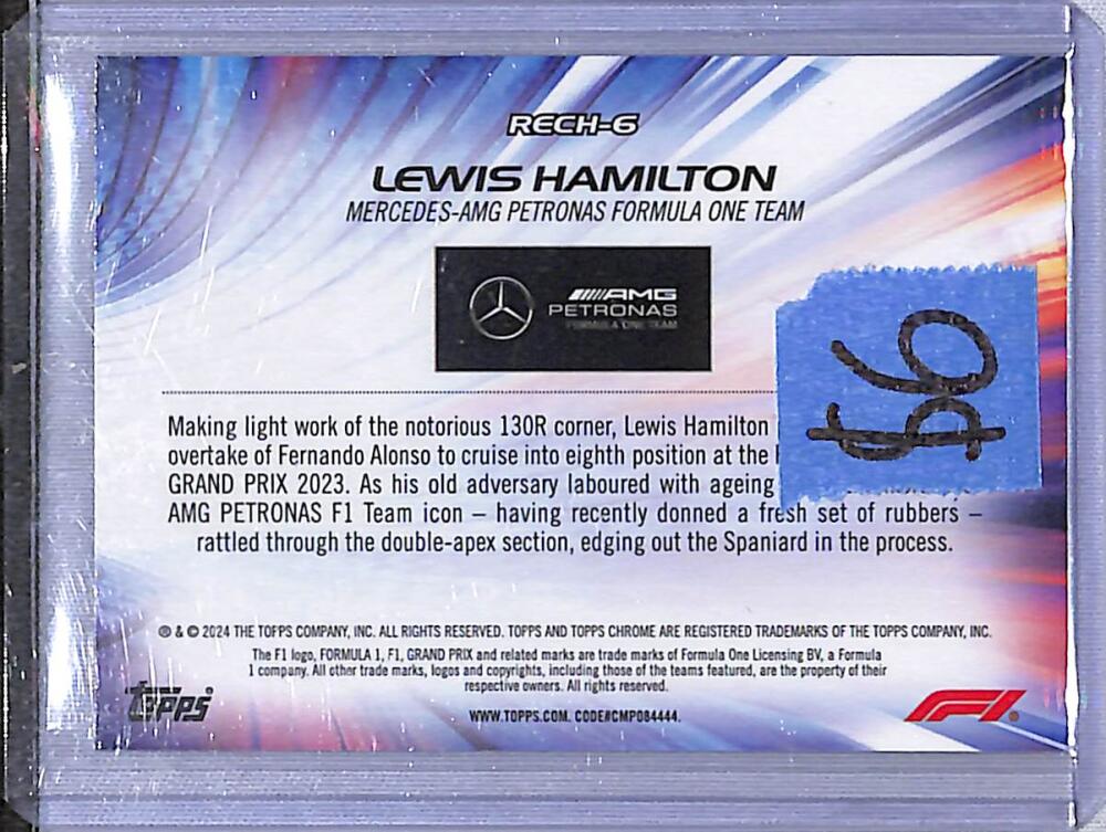 2024 Topps Chrome F1 Re-Charged #RECH-6 Lewis Hamilton NM-MT Image 2