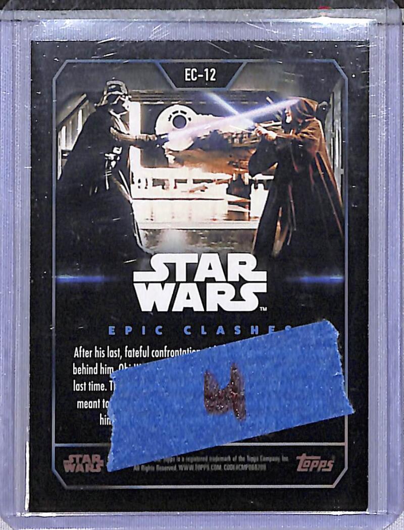 2023 Topps Epic Clashes #EC-12 Obi-Wan Kenobi / Darth Vader NM-MT Image 2