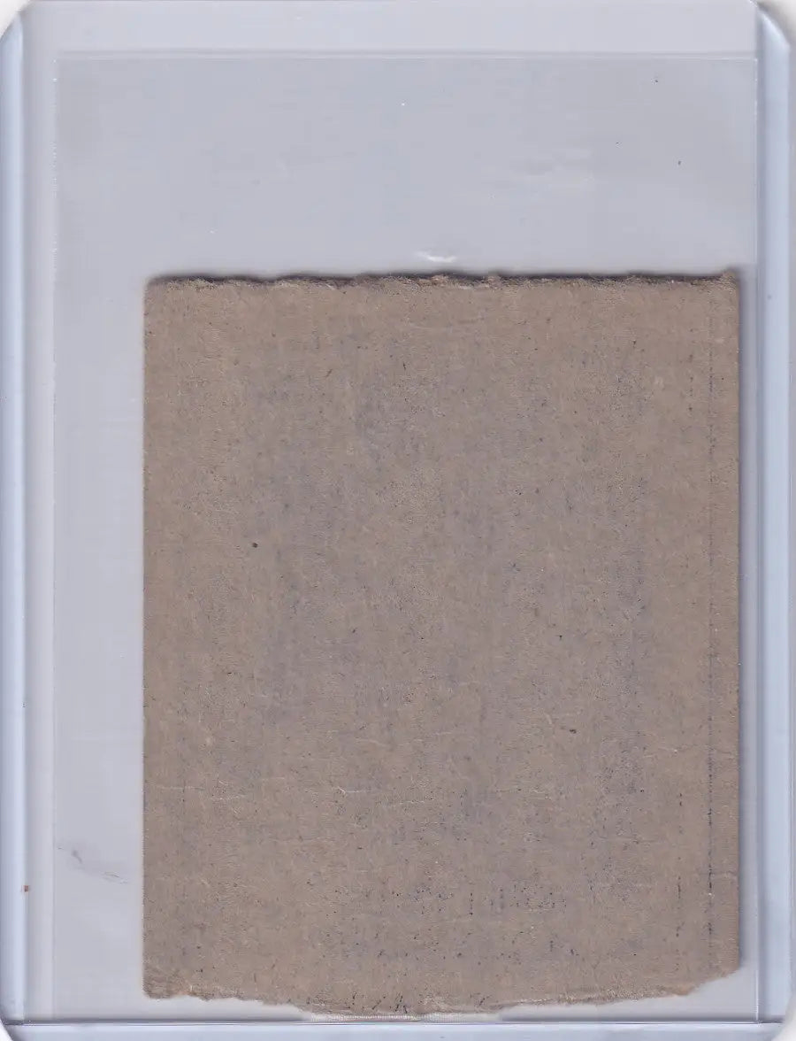 Plain beige card in protective sleeve from 1948 R346 Blue Tint #5 John Lindell