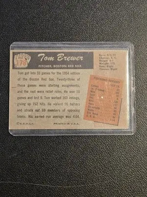 1955 Bowman #178 Tom Brewer - Baseball Card Single
