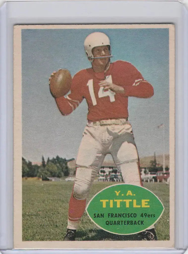 1960 Topps #113 Y.A. Tittle San Francisco 49ers EX - Football Card Single