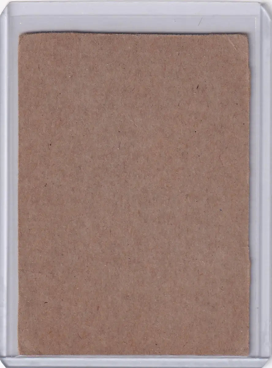 Reverse side of blank unprinted 1961 Post Baseball #78 Hal Brown box only