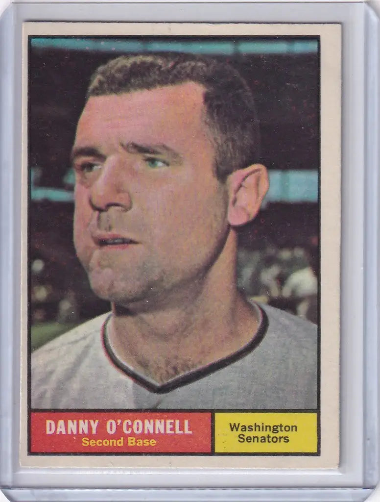 Baseball card of Danny O’Connell from the Washington Senators trading cards collection