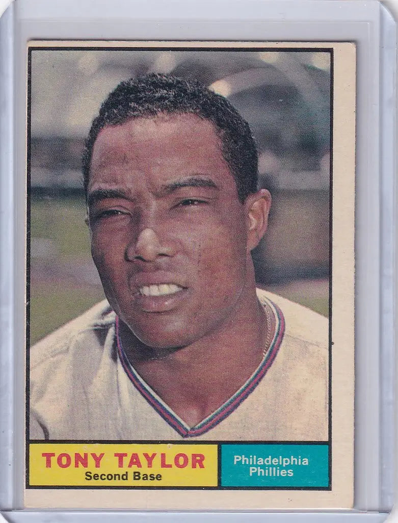 1961 Topps #411 Tony Taylor baseball card for the Philadelphia Phillies