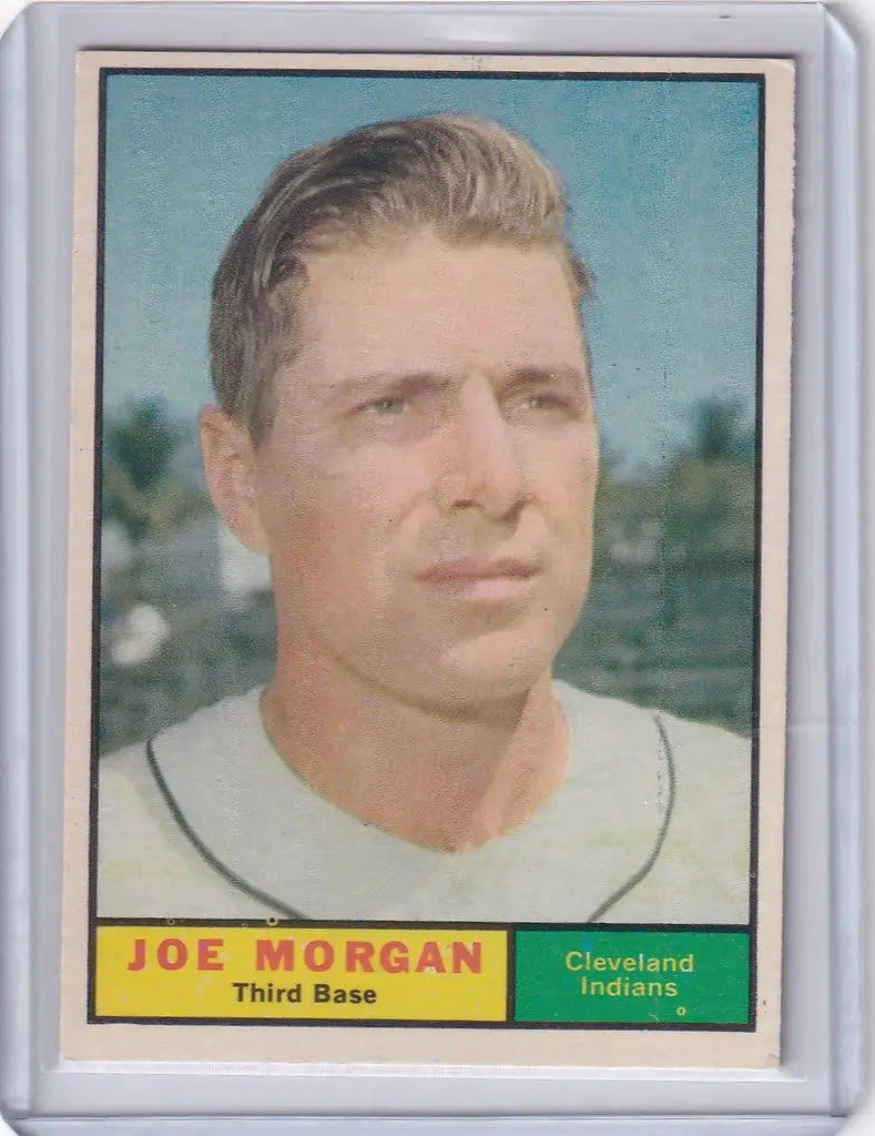 1961 Topps #511 Joe Morgan baseball card featuring the Cleveland Indians team