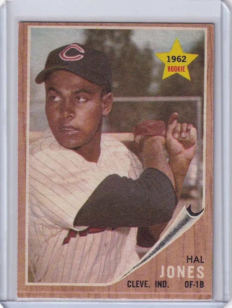 Hal Jones 1962 Topps #49 Baseball Card - Cleveland Indians RC Collectible Item
