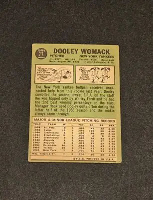 1967 Topps #77 Dooley Womack - Baseball Card Single