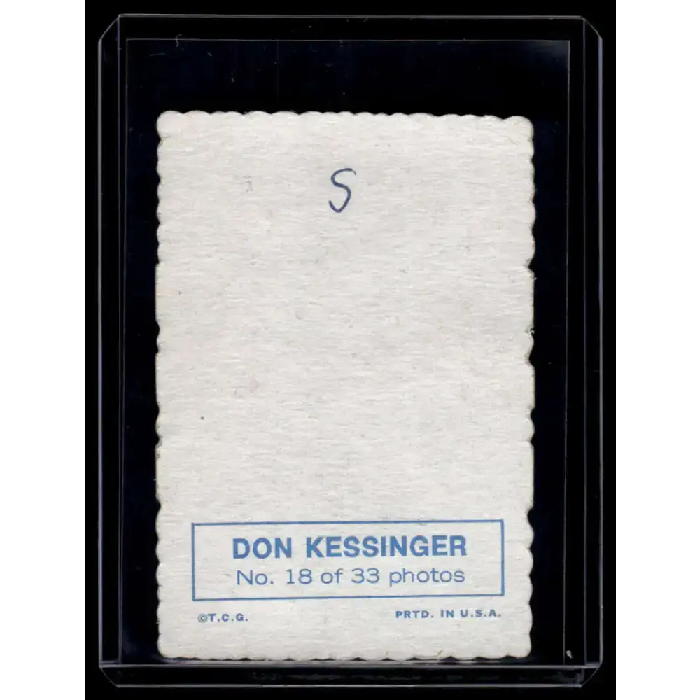 1969 Topps #18 Don Kessinger EX Chicago Cubs Baseball Card - Baseball Card Single