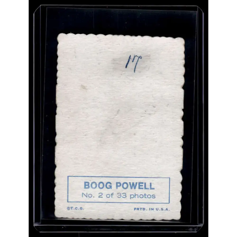 1969 Topps #2 Boog Powell EX Baltimore Orioles Baseball Card - Baseball Card Single