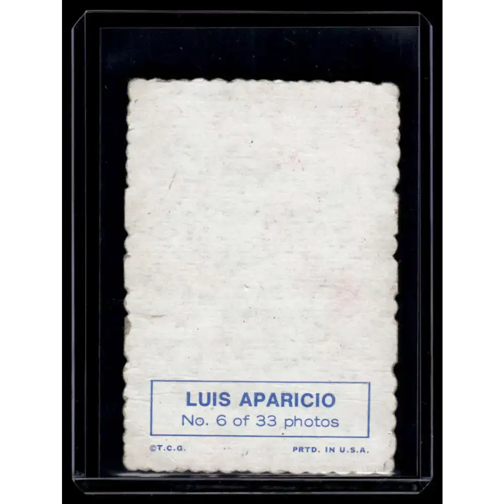 1969 Topps #6 Luis Aparicio EX Chicago White Sox Baseball Card - Baseball Card Single