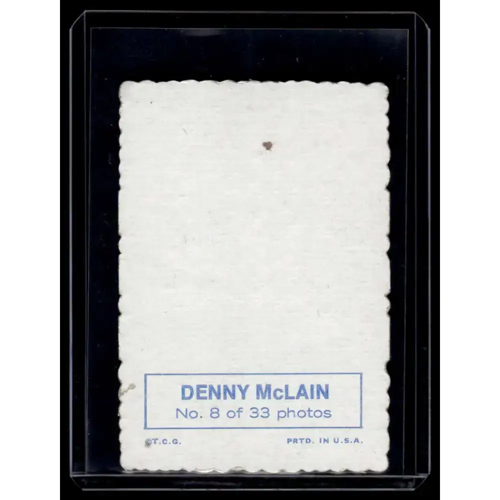 1969 Topps Deckle Edge #8 Denny McLain EX Detroit Tigers Baseball Card - Baseball Card Single