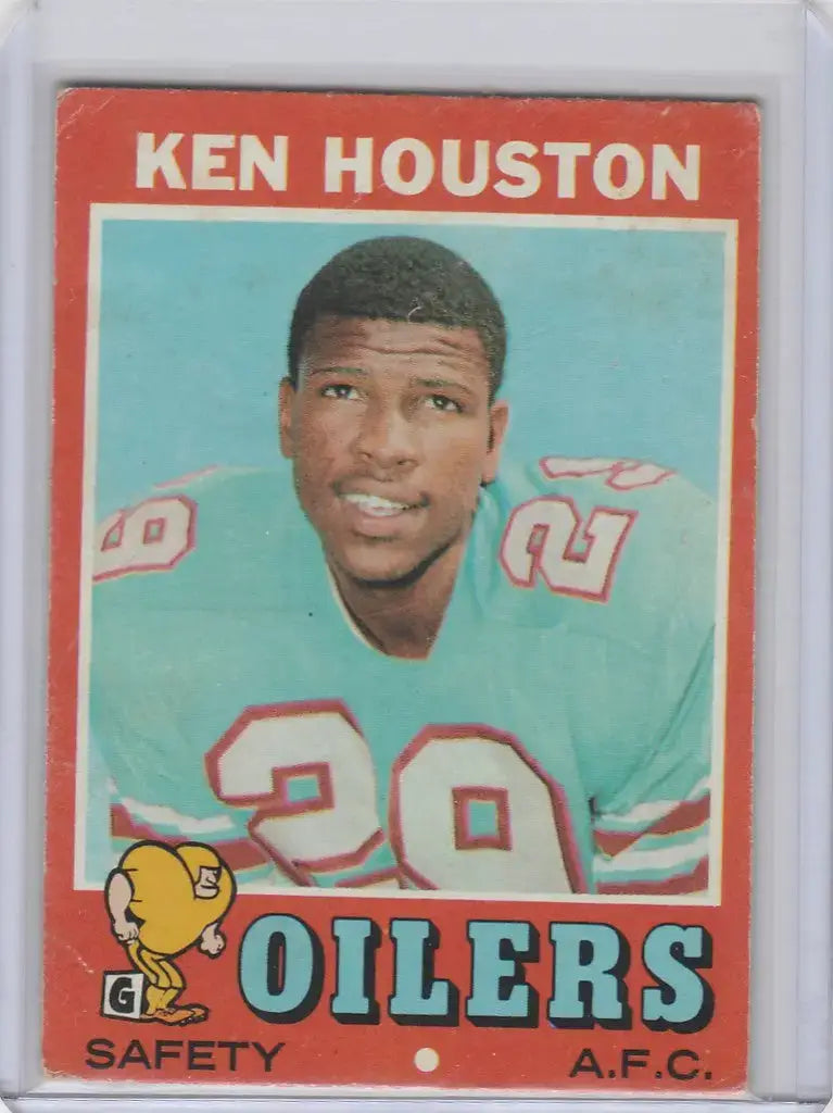 1971 Topps #113 Ken Houston Houston Oilers EX - Football Card Single