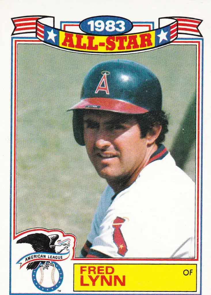 Topps Fred Lynn 1983 All-Star Game Baseball Card - California Angels
