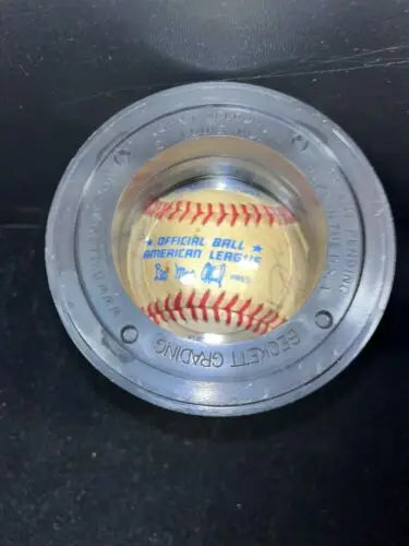 1983 Toronto Blue Jays Team Signed Ball in Grading Case with 20 Signatures Auto BAS