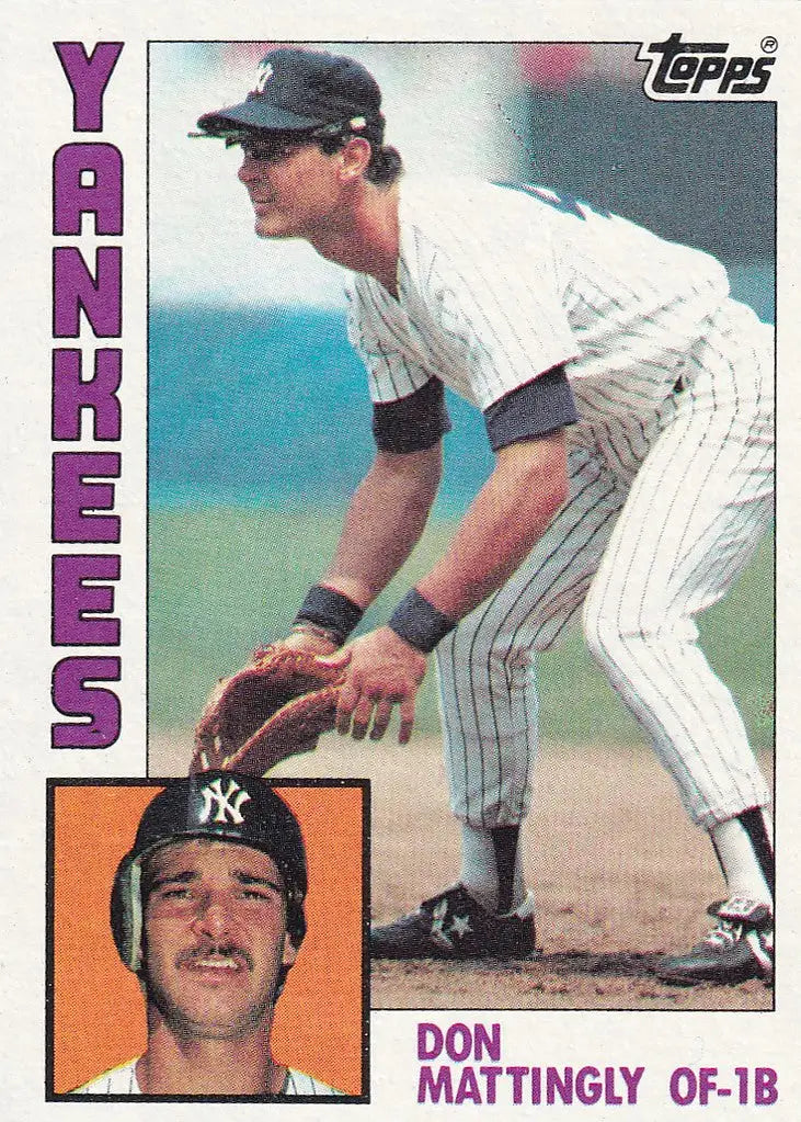1984 Topps Baseball card of a New York Yankees first baseman in the complete set