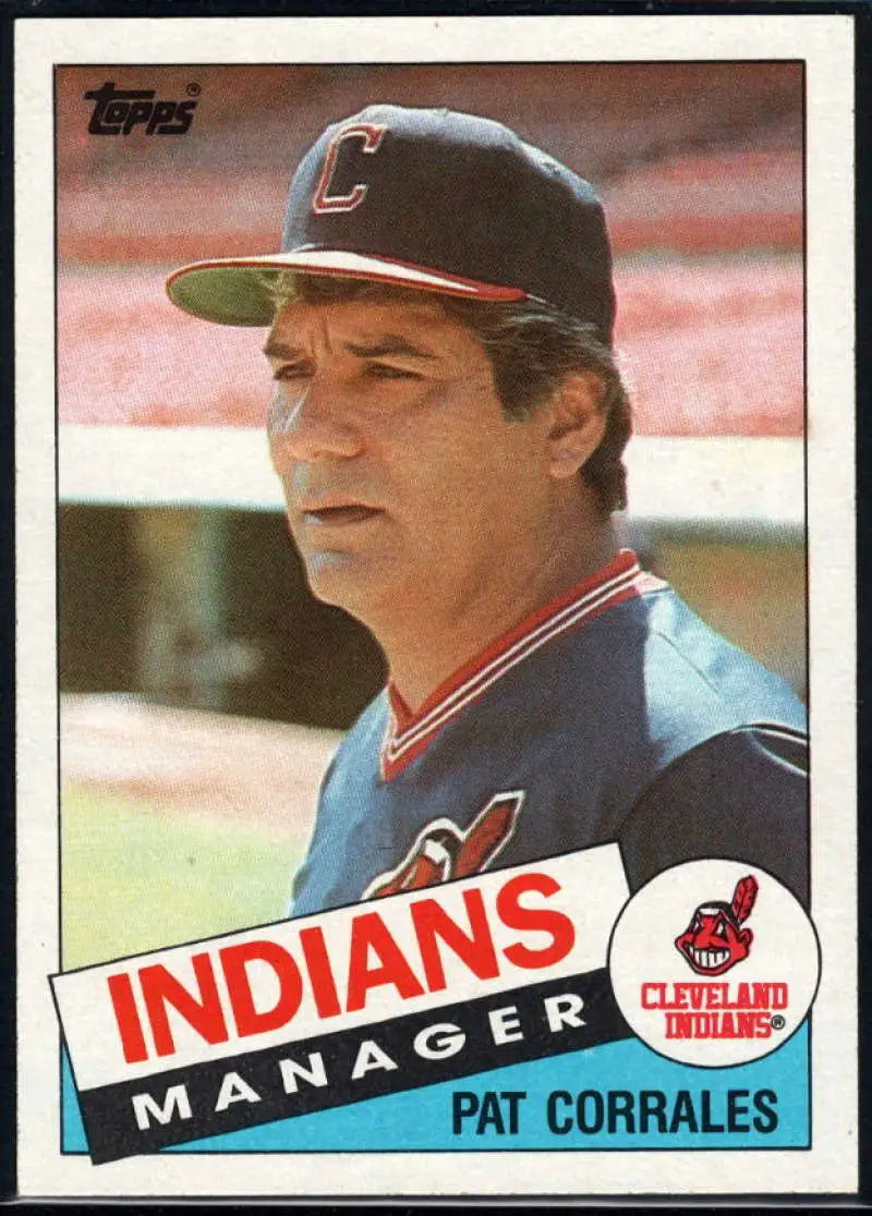1985 Topps #119 Pat Corrales EX Excellent Cleveland Indians Baseball Card - Baseball Card Single