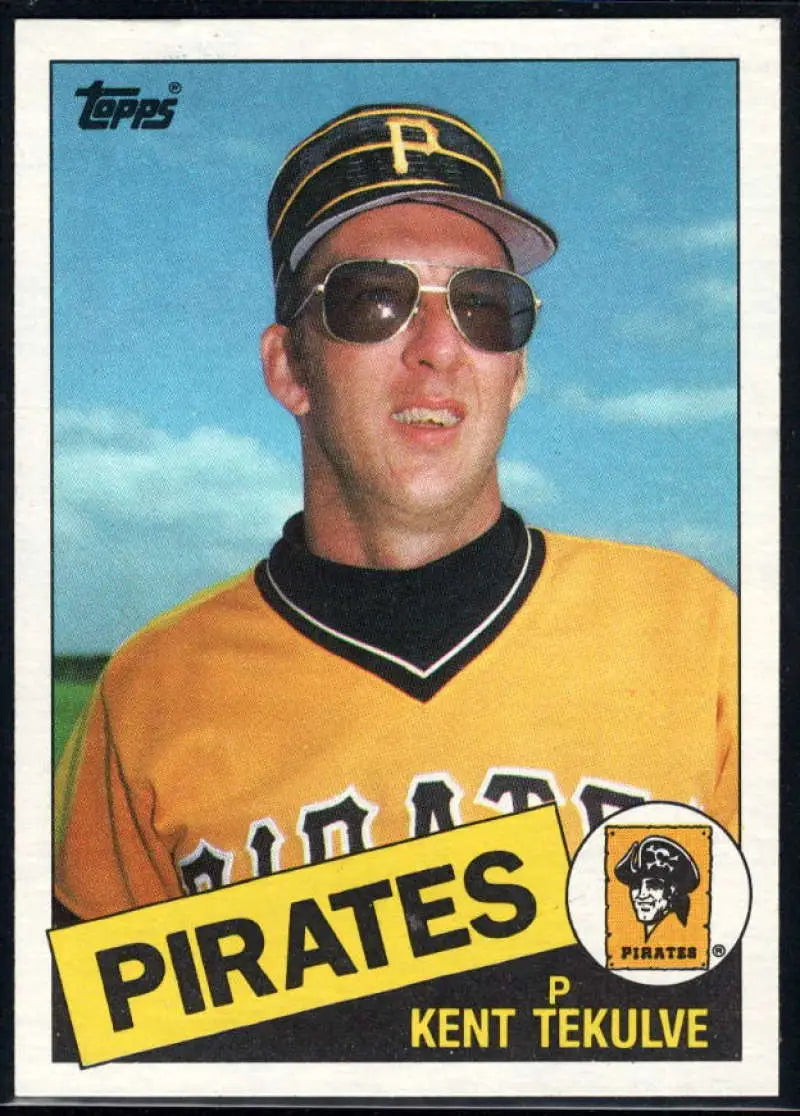 1985 Topps #125 Kent Tekulve EX Excellent Pittsburgh Pirates Baseball Card - Baseball Card Single