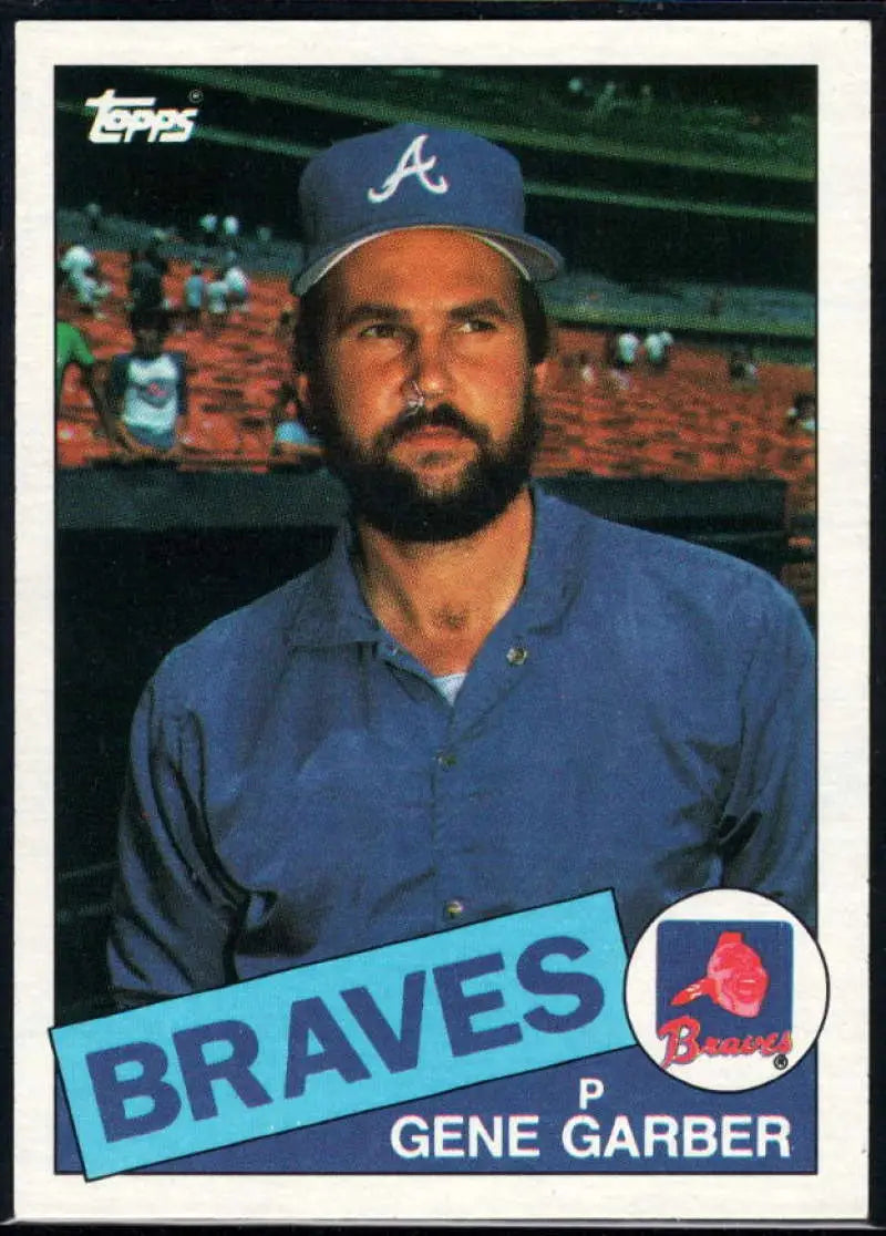 1985 Topps #129 Gene Garber EX Excellent Atlanta Braves Baseball Card - Baseball Card Single