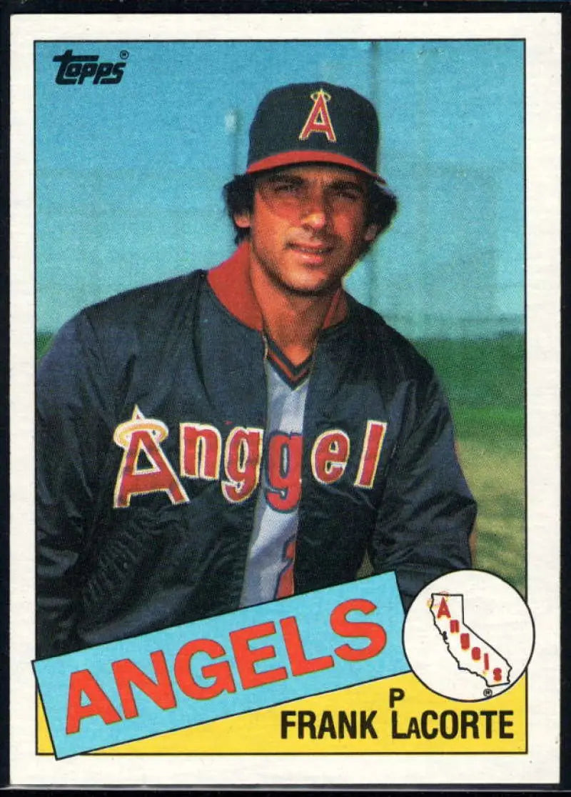 1985 Topps #153 Frank LaCorte EX Excellent California Angels Baseball Card - Baseball Card Single