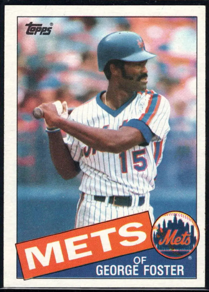 1985 Topps #170 George Foster EX Excellent New York Mets Baseball Card - Baseball Card Single