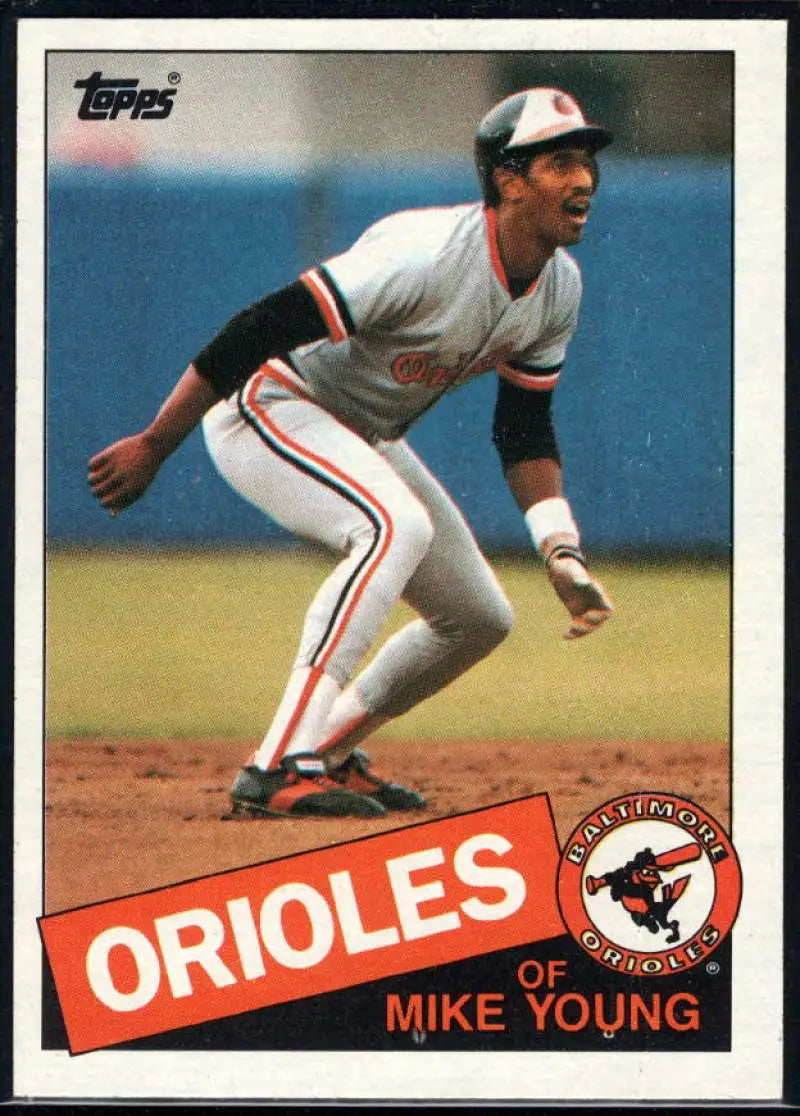 1985 Topps #173 Mike Young EX Excellent Baltimore Orioles Baseball Card - Baseball Card Single