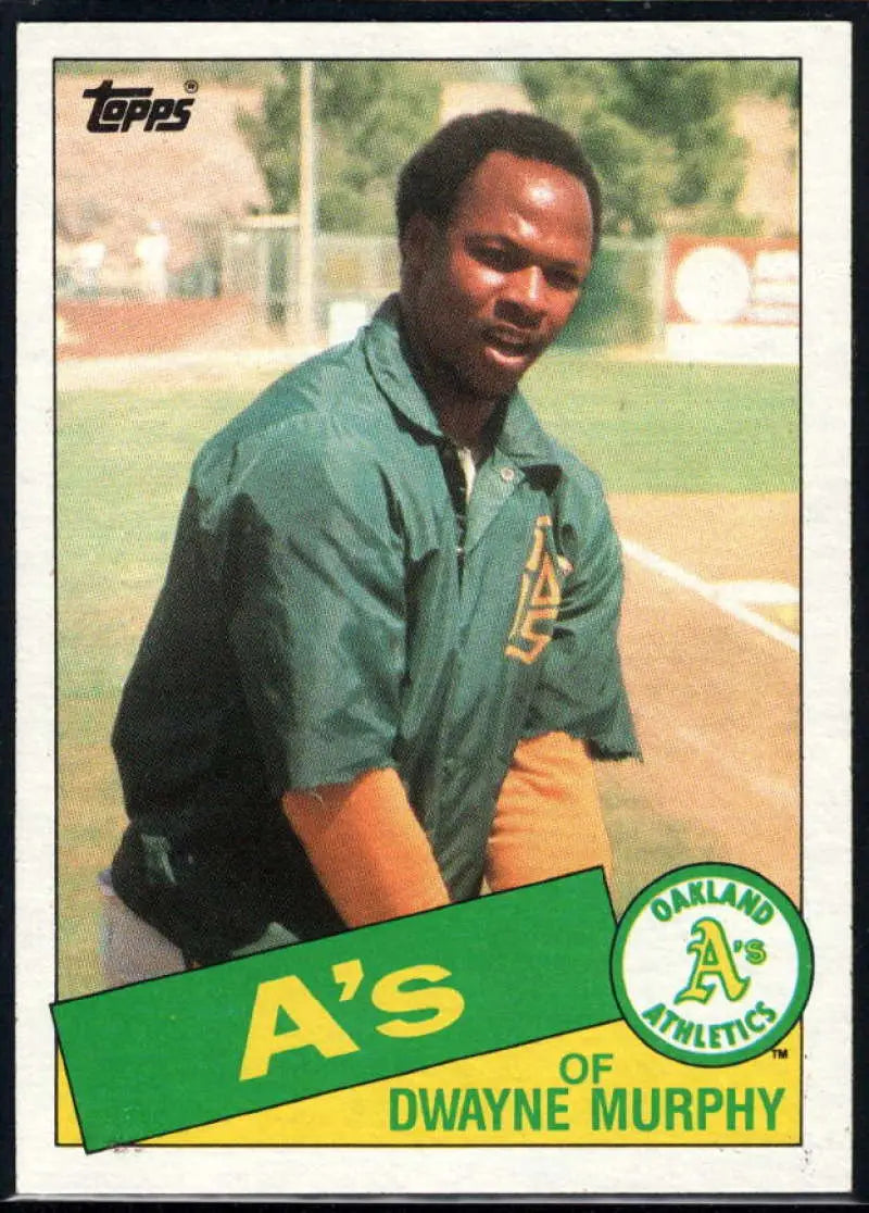 1985 Topps #231 Dwayne Murphy EX Excellent Oakland Athletics Baseball Card - Baseball Card Single