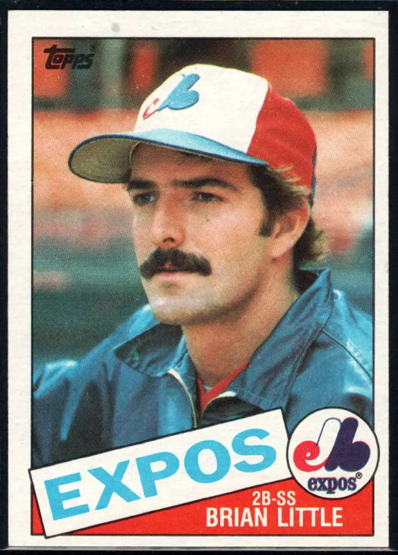 1985 Topps #257 Bryan Little EX Excellent Montreal Expos Baseball Card - Baseball Card Single