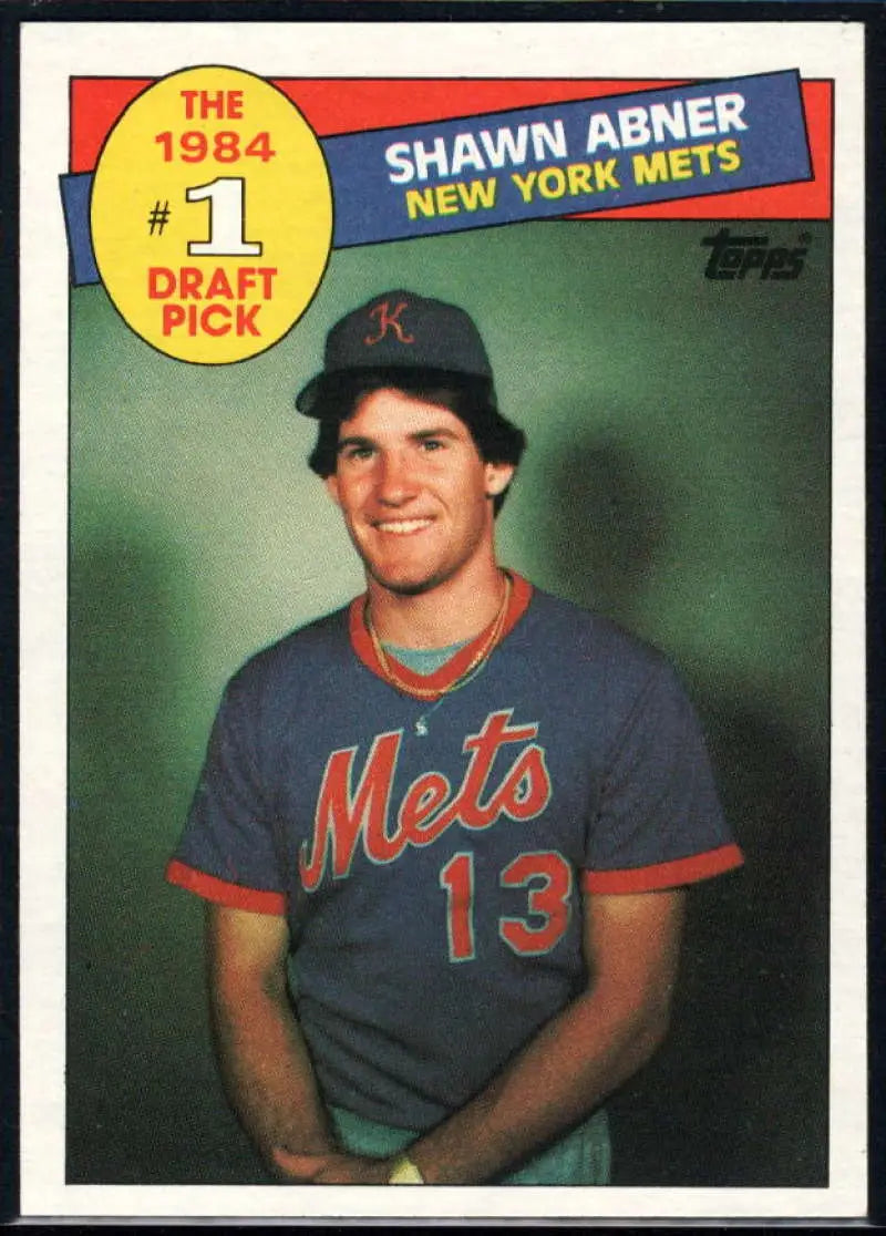 1985 Topps #282 Shawn Abner EX Excellent RC Rookie New York Mets Baseball Card - Baseball Card Single