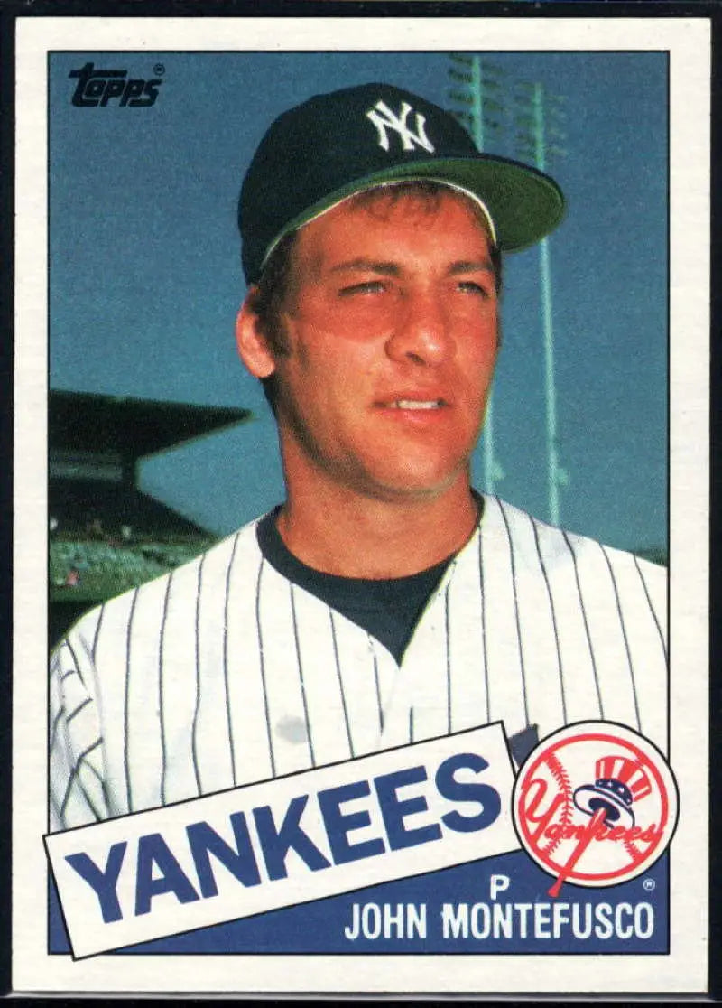 1985 Topps #301 John Montefusco EX Excellent New York Yankees Baseball Card - Baseball Card Single