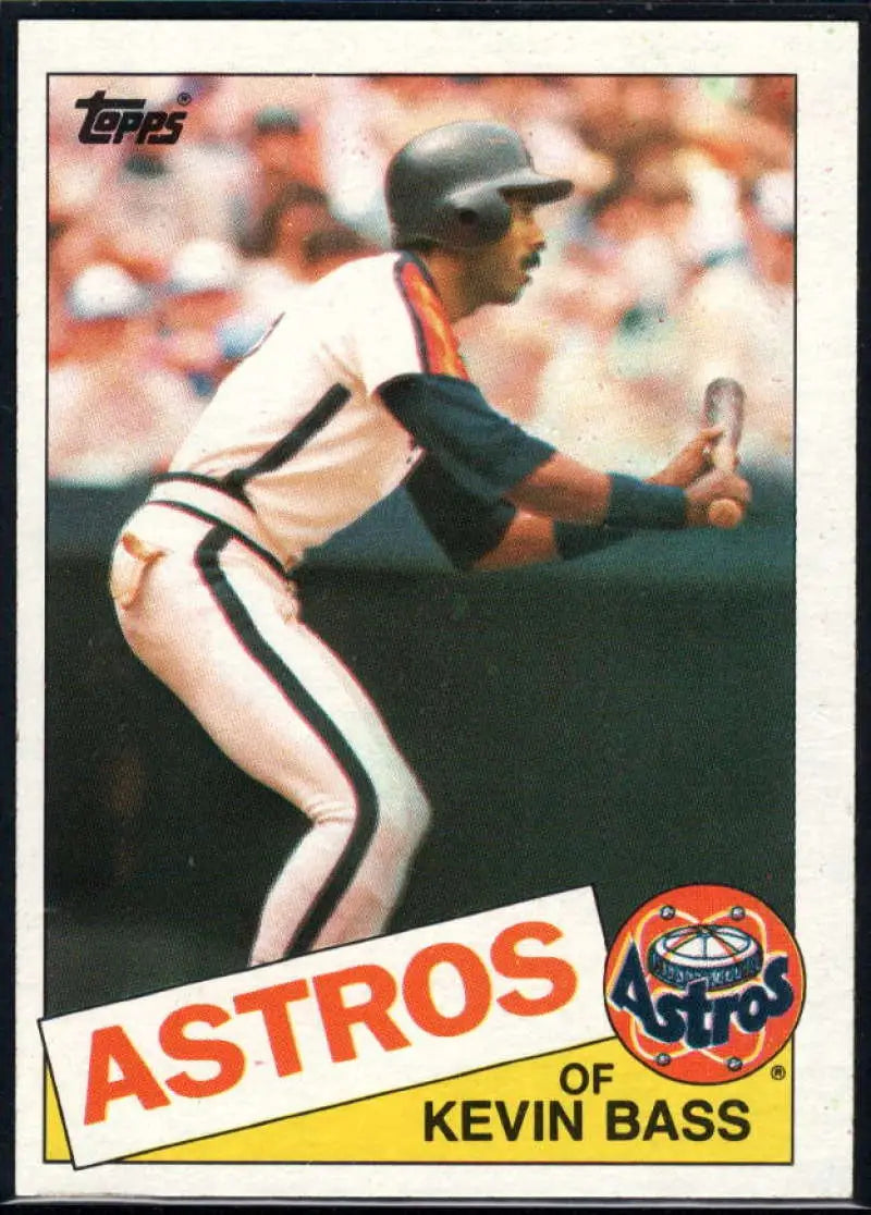 1985 Topps #326 Kevin Bass EX Excellent Houston Astros Baseball Card - Baseball Card Single