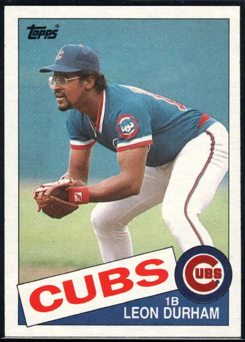 1985 Topps #330 Leon Durham EX Excellent Chicago Cubs Baseball Card - Baseball Card Single