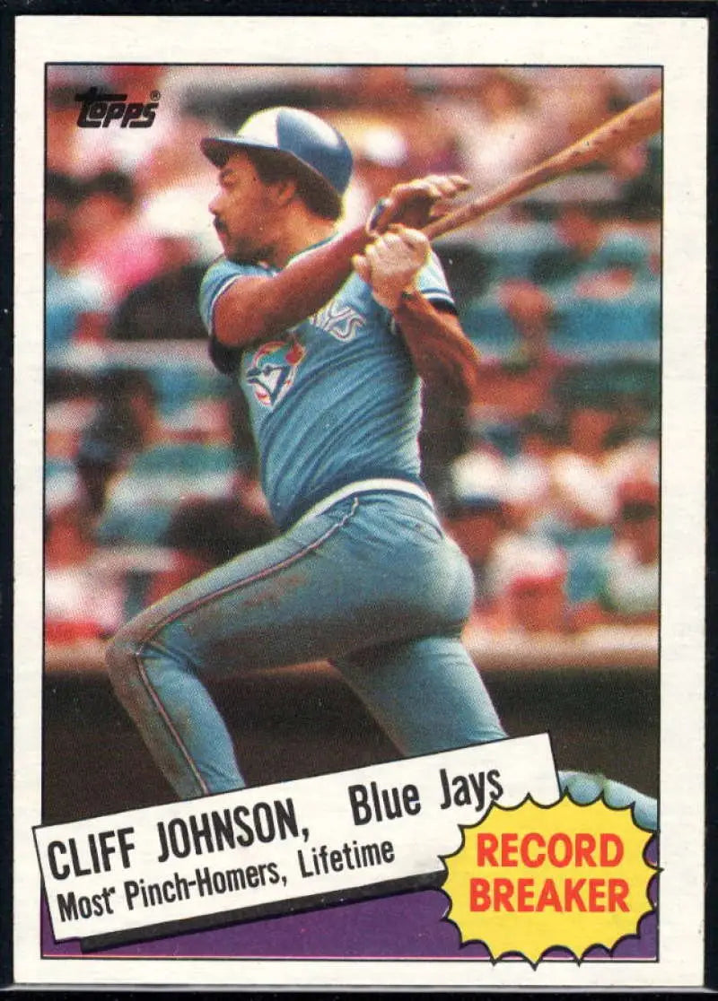 1985 Topps #4 Cliff Johnson EX Excellent Toronto Blue Jays Baseball Card - Baseball Card Single