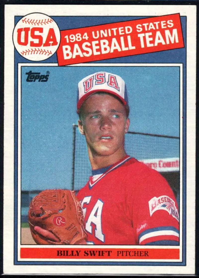 1985 Topps #404 Bill Swift EX Excellent RC Rookie USA Baseball Card - Baseball Card Single
