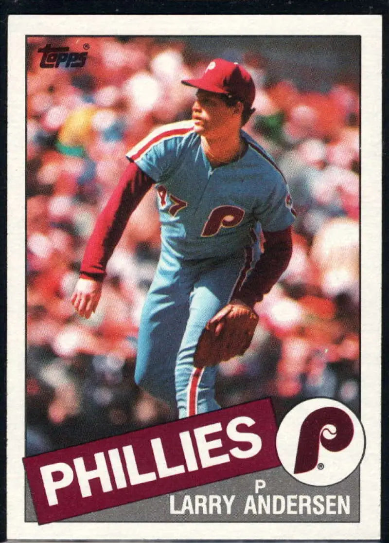 1985 Topps #428 Larry Andersen EX Excellent Philadelphia Phillies Baseball Card - Baseball Card Single