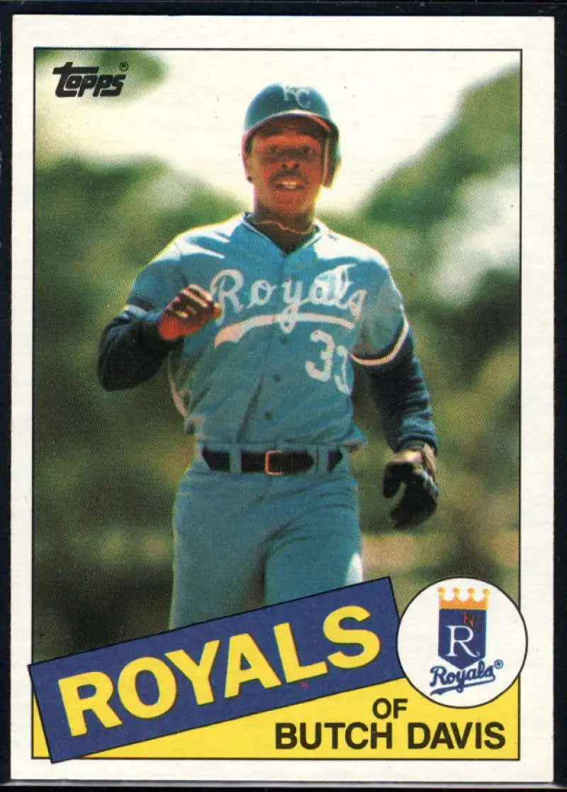 1985 Topps #49 Butch Davis EX Excellent Kansas City Royals Baseball Card - Baseball Card Single