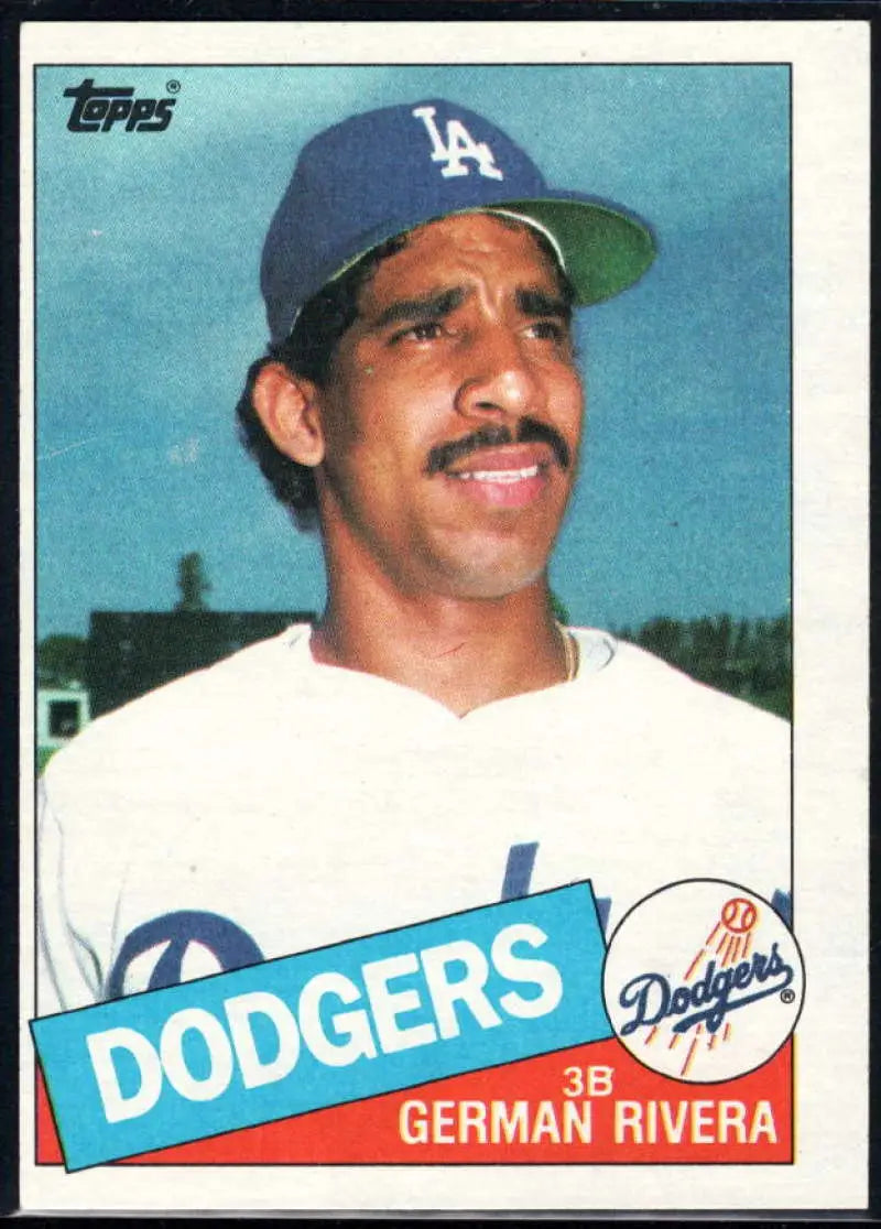 1985 Topps #626 German Rivera EX Excellent Los Angeles Dodgers Baseball Card - Baseball Card Single